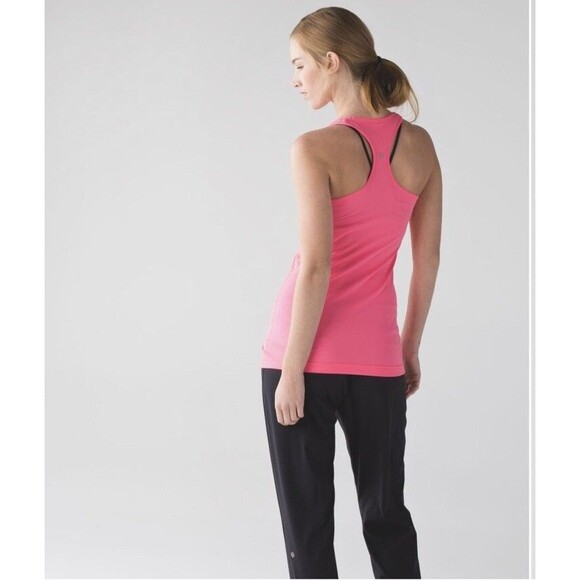 Lululemon Women’s Cool Racerback Bright Pink Tank Flash Light - Picture 3 of 6